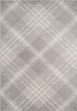 Safavieh Modern Plaid Indoor Geweven Vloerkleed, Adirondack Collectie, ADR129, in Licht Grijs & Ivoor, 122 X 183 cm