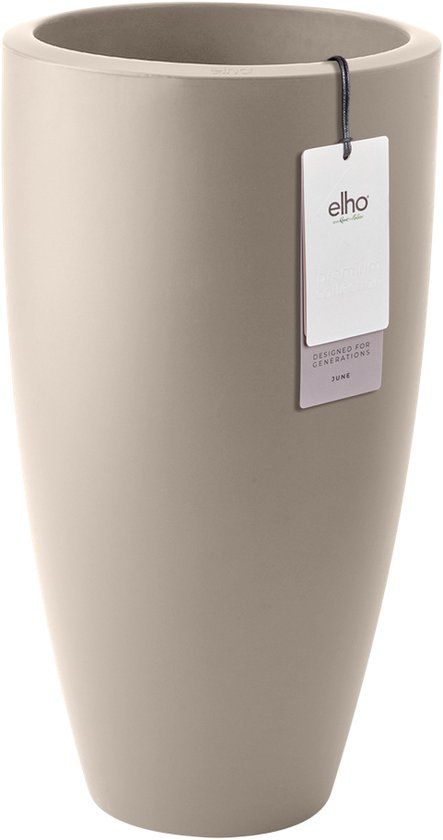 Elho June Round High 30 Bloempot - Balanced Beige
