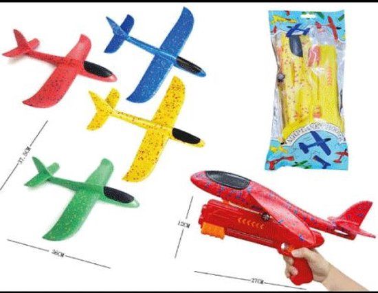 Air foam vliegtuig met afschietpistool - Spelletjesboer - Multo