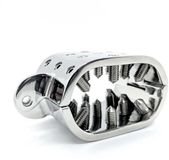 Black Label - RVS Ovalen Spiked Ball Stretcher - 52 x 25 mm