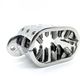 Black Label - RVS Ovalen Spiked Ball Stretcher - 52 x 25 mm