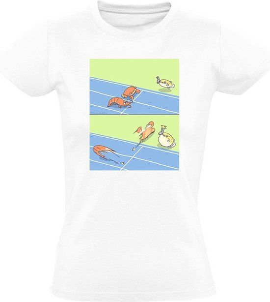 Sol's Krab en kreeft Dames T-shirt - Wit - Katoen - 3XL