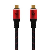 OEHLBACH GAMING New Game Red - USB Type-C kabel 20 Gbps - tot 240 W Power Delivery - drievoudig afgeschermd - vergulde contacten - 2,0 m - gaming-kabel met stoffen mantel - blauw/zwart