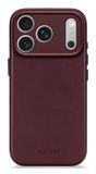 DECODED Étui en cuir pour iPhone 17 Pro - Rouge