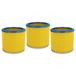 vhbw Lot de 3 filtres ronds à lamelles compatibles avec les aspirateurs Aqua Vac Synchro 22, 30, 30/A, 40 AC, 40/A