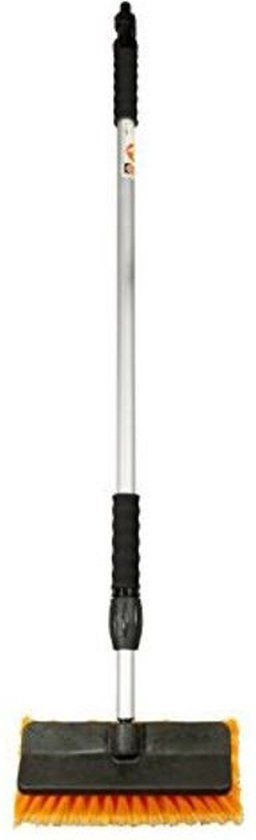 MotorKit Telescopische Wasborstel - Auto- en oppervlaktereiniging - Verlengbaar - Gardena aansluiting - Zachte haren