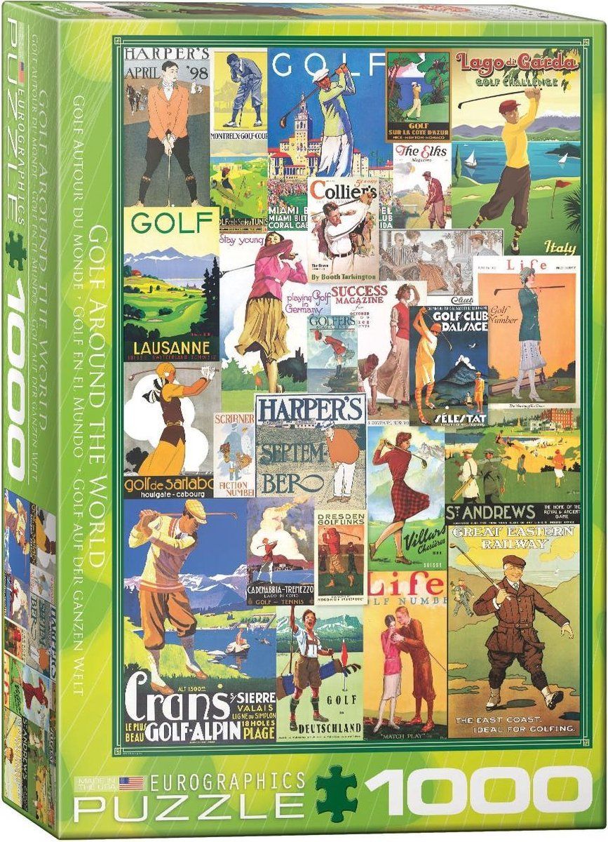 Eurographics Golf Around the World - 1000 stukjes Puzzel