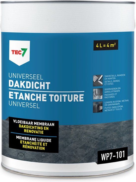 TEC7 WP7-101 Universeel Dakdicht - 4L