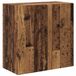 vidaXL meuble TV mural - 59,5 x 31 x 60 cm - Vieux bois