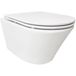 Wiesbaden Vesta Toilet Rimless avec abattant de toilette Flatline - Softclose et Quick Release - Blanc Mat