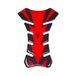 Quattroerre Tankbescherming, Zelfklevend, 3D, Carbon Rood, 19 x 13 cm