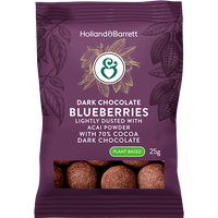 Holland & Barrett Dark Chocolate Blueberries - 25g