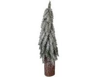 Clayre & Eef Mini Kunstkerstboom Ø 18x57 cm Groen Kunststof