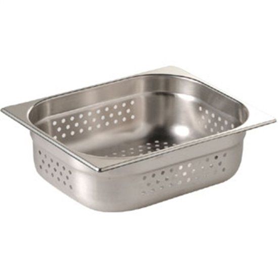 Vogue geperforeerde RVS GN1/2 bak 100mm - 5050984023460