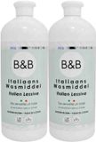 B&B Italiaanse Wasparfum Wasmiddel Katoen Bloem - 2 x 1000 ml - Voordeelverpakking