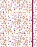 Adresboek Centrale Uitgeverij Deltas Adresboek Hardcover 160 Pagina's Geel/Oranje/Paars/Roze