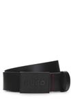 HUGO BOSS Gethon riem 85 cm zwart leer