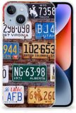 B2Ctelecom Apple iPhone 14 Hoesje en silicone avec photo plaques d'immatriculation