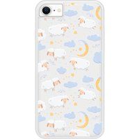 Mouton Nuage Bedrukt siliconen hoesje compatibel met iPhone 8