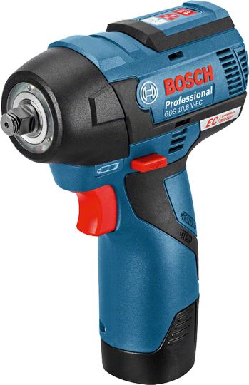 Bosch GDS 10.8 V-EC Professional 3/8" Impact Wrench - 115 Nm - 2600 RPM - Blue