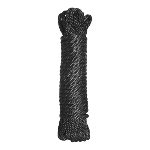 Master Series Premium bondagekoord uit zwart nylon