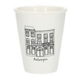 Dille &amp; Kamille Gobelet façade, Anvers Wapper, porcelaine, 200 ml