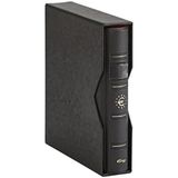 Pardo 152352 - muntenalbum 4 ringen, imitatieleer, zwart