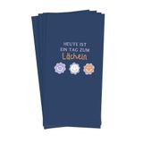 Graphic Workshop zakdoeken met spreuk | cadeau-idee | 10 stuks | glimlach