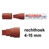 Edding 4090 krijtstift bruin (4 - 15 mm beitel)