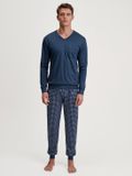 CALIDA Heren Pyjama Lang Relax Streamline Katoen OPAAL XL