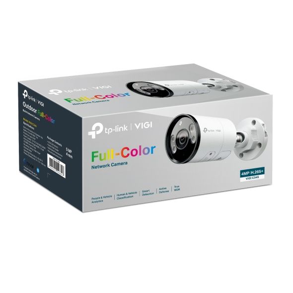 TP-Link VIGI C345 Bullet IP-beveiligingscamera Buiten 4 MP 2688 x 1520 Pixels Muur