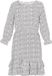 Usha Jurk 'Fashion Look' Gebloemd Wit/Zwart