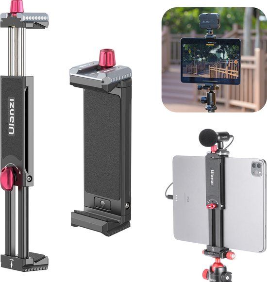 Ulanzi U-Pad III - Tablethouder voor statief - Universeel - Zwart/Rood