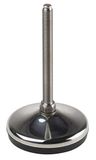 RS PRO Verstelbare voet M12 tot 1000 kg x 150 mm, tot 10 graden kantelbaar/rubber roestvrij staal x 160