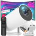 Mini-projecteur 4K, portable, avec Wi-Fi, Bluetooth 5.0, HDMI, USB, rapport de contraste 1500:1, taille d'image 102-330 cm