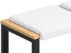 vidaXL Coussin de banc 2 pièces Tissu Blanc 40 cm