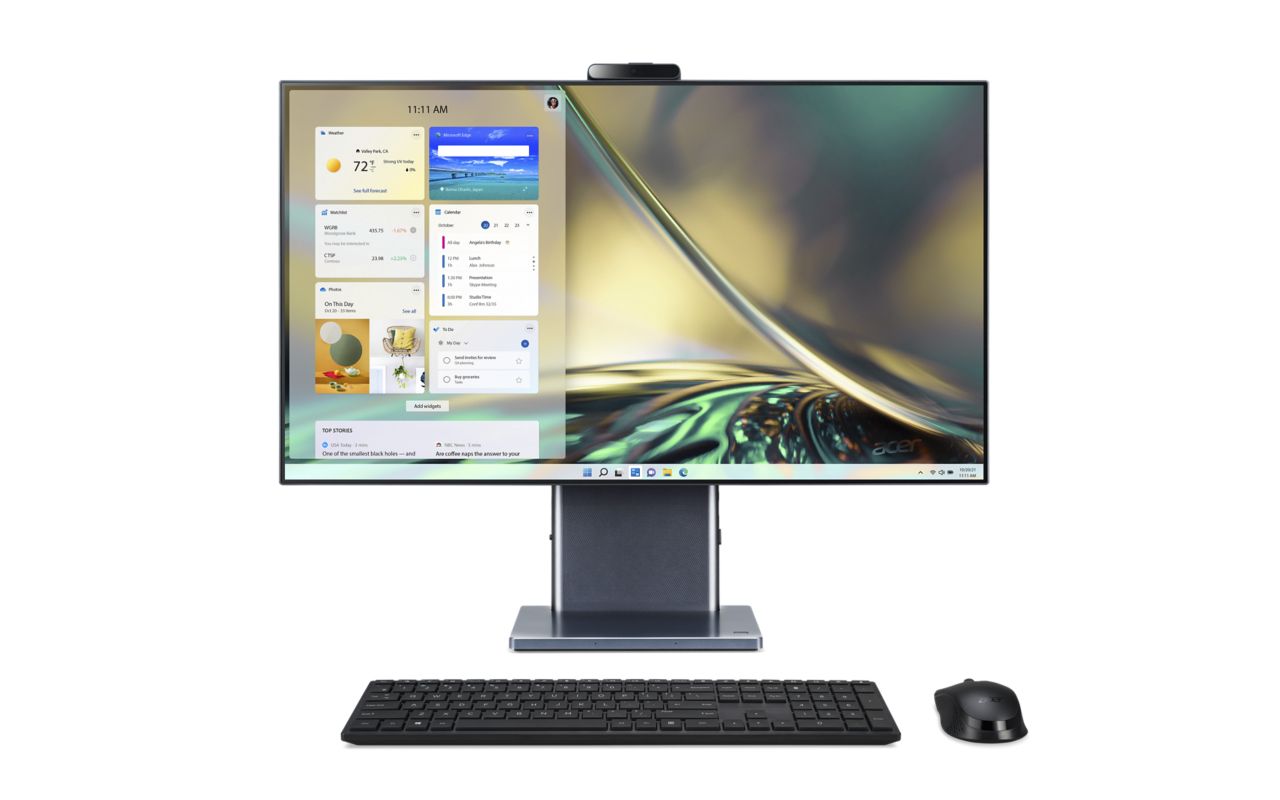 Acer Aspire S27-1755 - 27" All-in-One PC - Intel Core i5-1240P - 16GB RAM - 512GB SSD - Windows 11 Home - Grey
