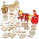 Baker Ross FE450 Sets Met Houten Romeinse Strijdwagen - Set van 2, houten knutselsets voor kinderen om te versieren en te laten zien, educatieve activiteit voor kinderen