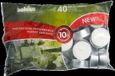 Bolsius Bougie Maxi Bougies Chauffe-Plat 10 heures sachet 40 blanc