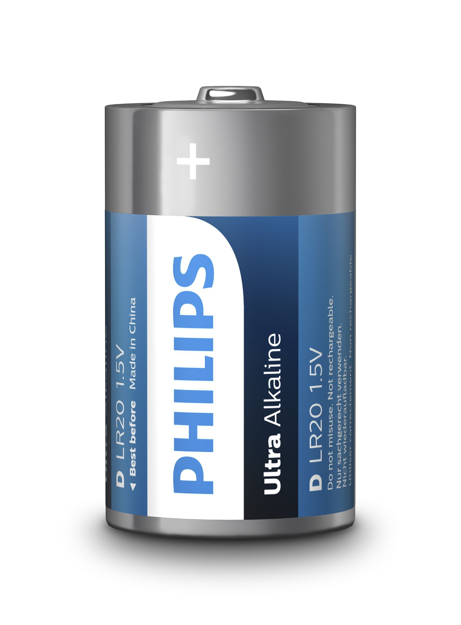 Philips LR20E2B/10 - Batterij - 2 stuks