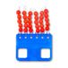 Zebco Premium parelstopper hengelaccessoire, rood, L