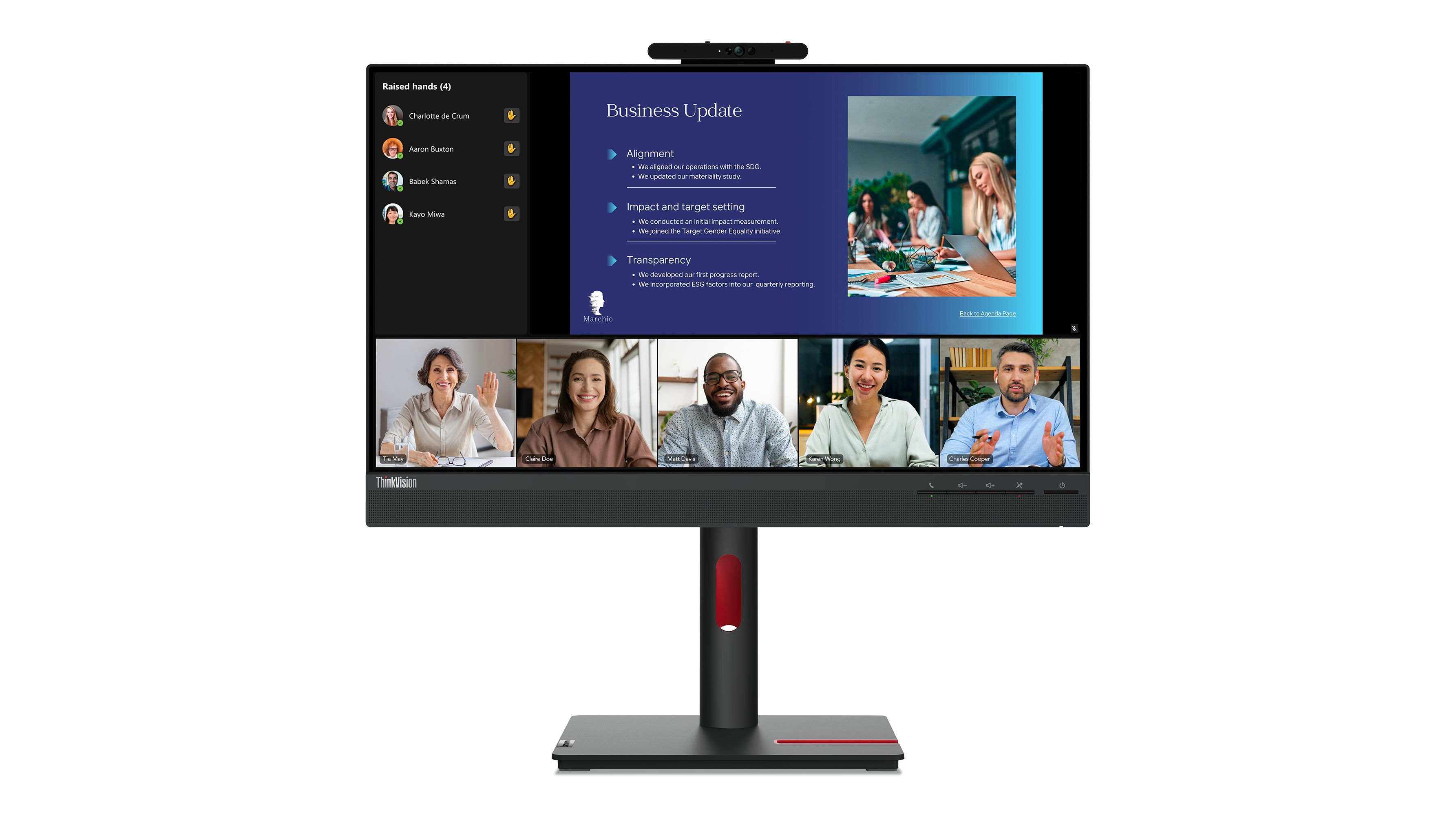 Lenovo ThinkVision T24v-30 - LED monitor - 23.8" - Full HD
