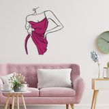 Stijlvol decoratief metalen wandaccessoire, 56 x 70 cm, duurzaam 1,20 mm metaal en 3 mm hout, perfect voor moderne woondecoratie en unieke muurkunst