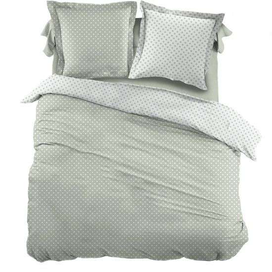 Snoozing Pierrot Dekbedovertrek Lits-jumeaux 270x200/220 cm + 2 kussenslopen 60x70 cm - Green