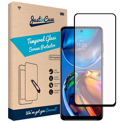 Just in Case Gehard Glas Edge to Edge Screenprotector Motorola Moto E32