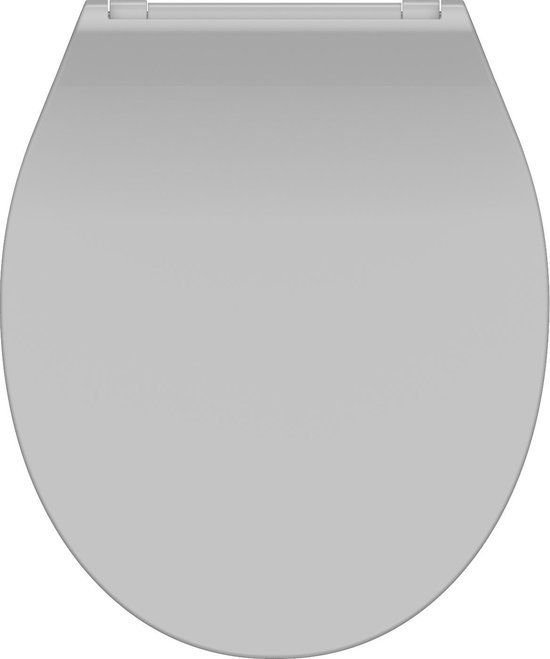 SCHÜTTE WC-Bril 82702 SLIM GREY - Duroplast - Soft Close - Afklikbaar - Grijs