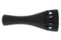 Wittner 918121 staartstuk viool Ultra 3/4 - hightech kunststof - 4 fijnstemmers - ultralicht - met nylon-inhaaksnaar - zwart