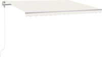 vidaXL Parasol électrique avec LED et capteur 4 x 3 m Crème
