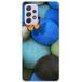 Samsung Galaxy A72 5G Papillon galet bleu bedrukt siliconen hoesje