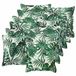 vidaXL - Kussensloop - 12 stuks - Bladpatroon - 45 x 45 cm - Polyester
